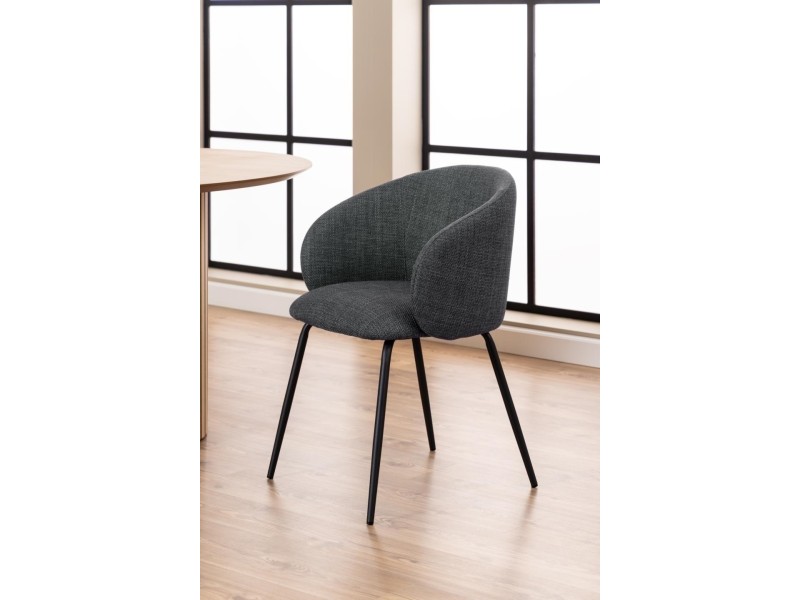 Krzesło Eleanor szare ciemne - ACTONA